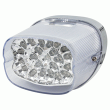 Load image into Gallery viewer, Harley Davidson 1999-2013 Clear LED Replacement Tail Light with Turn Signals | BC-HDTL4