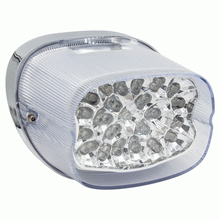 Load image into Gallery viewer, Harley Davidson 1999-2013 Clear LED Replacement Tail Light with Turn Signals | BC-HDTL4