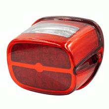 Load image into Gallery viewer, Harley Davidson 1999-2009 Red OE Style LED Replacement Tail Light w Turn Signals | BC-HDTL7