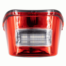 Load image into Gallery viewer, Harley Davidson 1999-2009 Red OE Style LED Replacement Tail Light w Turn Signals | BC-HDTL7