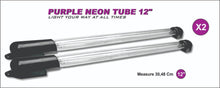Load image into Gallery viewer, 2) 12 Inch Purple Car Neon Set - Glow in Street Neon Lights Lite-Rod