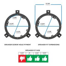 Load image into Gallery viewer, For Select Saab 1994-2009 6-6.75" Car Speaker Adapters Plate (Pair)
