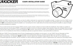 Kicker 46CXARCT Remote Bass Level Control|Wired|Compatible with CX, CXA, DX, PX Amplifiers Equipped with Remote BASS Jack|KEY500.1 Compatible|3.5mm Plug