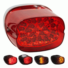 Load image into Gallery viewer, Harley Davidson 1999-2013 Red LED Replacement Tail Light with Turn Signals | BC-HDTL3
