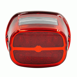 Harley Davidson 1999-2009 Red OE Style LED Replacement Tail Light w Turn Signals | BC-HDTL7