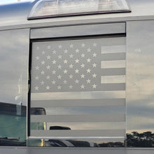 Load image into Gallery viewer, American FLAG for Toyota Tacoma 2016-2023 Rear Middle Window American Flag Decals | USA Flag Decal Matte Black
