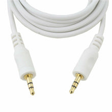 Load image into Gallery viewer, 6ft White Slim 3.5mm x 3.5mm Stereo Audio Cable | Aux Stereo | Male to Male Headphone Cable
