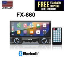 Load image into Gallery viewer, QFX FX-660 Double Din Carplay &amp; Android Auto Touchscreen
