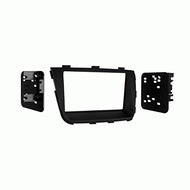 Carxtc Double Din Install Car Stereo Dash Kit for a Aftermarket Radio Fits 2014-2015 Kia Sorento Trim Bezel is Painted Matte Black Non Navigation Replacement