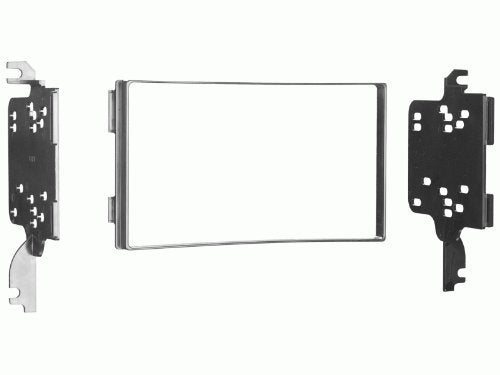 Carxtc Double Din Install Car Stereo Dash Kit for a Aftermarket Radio Fits 2005-2009 Hyundai Tucson Trim Bezel is Black