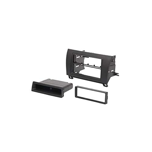 Carxtc Stereo Install Dash Kit Single and Double Din Fits Toyota Tundra 2007-2013 Black Kit