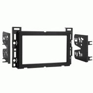 Carxtc Double Din Install Car Stereo Dash Kit for a Aftermarket Radio Fits 2008-2012 Chevy Malibu Trim Bezel is Painted Silver