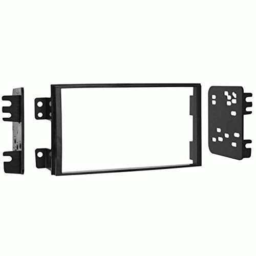 Carxtc Double Din Install Car Stereo Dash Kit for a Aftermarket Radio Fits 2004-2006 Kia Amanti Trim Bezel is Black