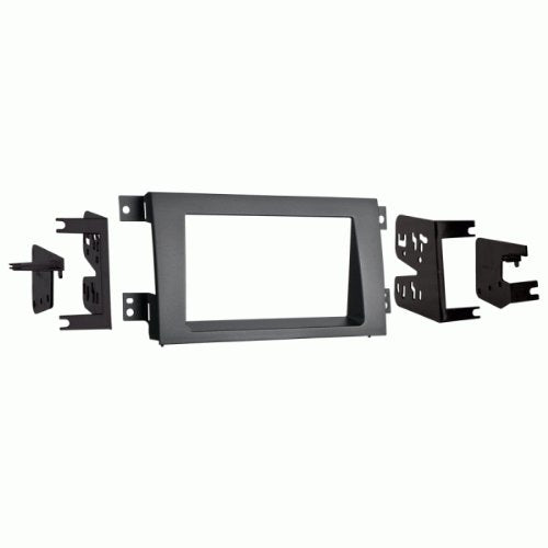 Carxtc Double Din Install Car Stereo Dash Kit for a Aftermarket Radio Fits 2005-2014 Honda Ridgeline Trim Bezel is Painted Charcoal Grey