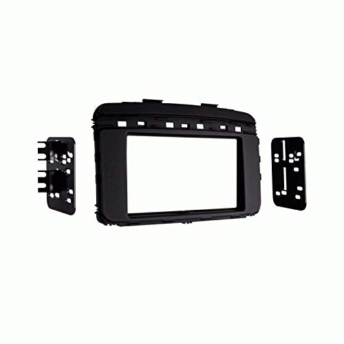Carxtc Double Din Install Car Stereo Dash Kit for a Aftermarket Radio Fits 2019 Kia Sorento Trim Bezel is Painted Scratch Resistant Black