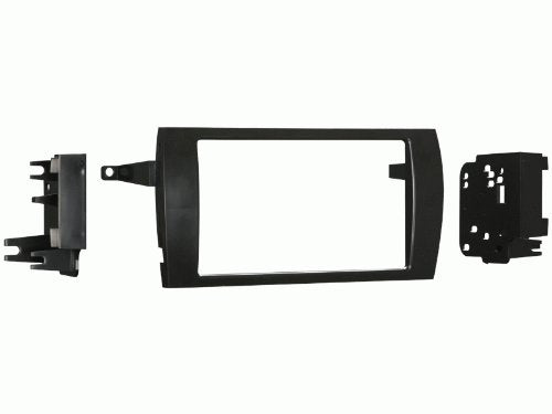 Carxtc Double Din Install Car Stereo Dash Kit for a Aftermarket Radio Fits 1996-1999 Cadillac DeVille Column Shift Trim Bezel is Black