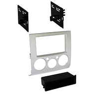 Carxtc Stereo Install Dash Double Din or Single Din Radio Fits Mitsubishi Galant 2004-2012 Only Fits if Have Manual Climate Controls Painted Silver