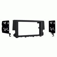 Carxtc Double Din Install Car Stereo Dash Kit for a Aftermarket Radio Fits 2019 Honda Civic Lx Trim Bezel is Painted Scratch Resistant Matte Black