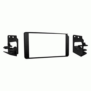 Carxtc Double Din Install Car Stereo Dash Kit for a Aftermarket Radio Fits 2001 Chevy Silverado 3500 Commercial Trim Bezel is Black