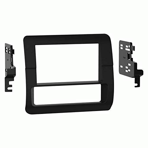 Carxtc Double Din Install Car Stereo Dash Kit for a Aftermarket Radio Fits 1992-1996 Ford Full Size Bronco and F-Series Pickup Trim Bezel is Black