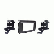 Carxtc Double Din Install Car Stereo Dash Kit for a Aftermarket Radio Fits 2017-2019 Nissan Titan, Titan XD W/Matte Black Radio Color Trim Bezel is Painted Matte Black