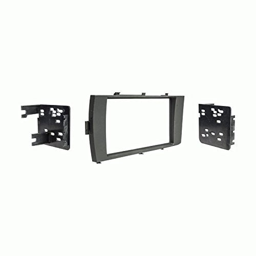 Carxtc Double Din Install Car Stereo Dash Kit for a Aftermarket Radio Fits 2015-2017 Toyota Prius C Trim Bezel is Painted Matte Black