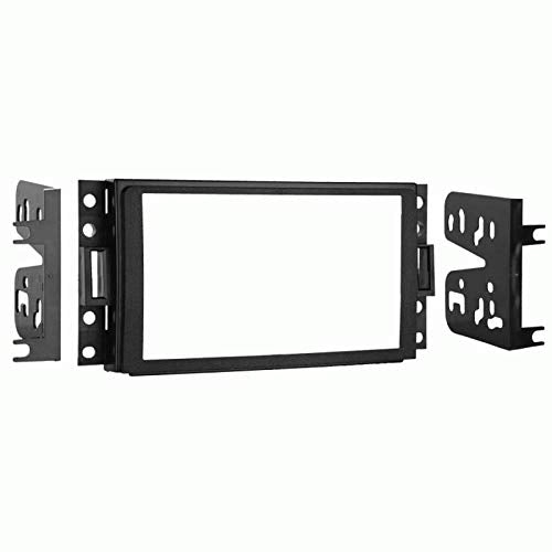 Carxtc Double Din Install Car Stereo Dash Kit for a Aftermarket Radio Fits 2005-2009 Saab 9-7x Trim Bezel is Black