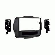 Carxtc Double Din Install Car Stereo Dash Kit for a Aftermarket Radio Fits 2015-2017 Jeep Renegade Trim Bezel is Painted Scratch Resistant Matte Black
