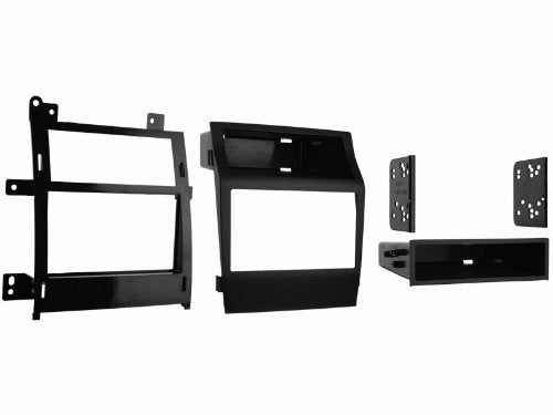 Carxtc Double or Single Din Install Car Stereo Dash Kit for a Aftermarket Radio Fits 2012-2014 Cadillac Escalade, Escalade ESV, Escalade EXT Trim Bezel is Matte Black