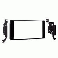 Carxtc Double Din Install Car Stereo Dash Kit for a Aftermarket Radio Fits 2009-2012 Hyundai Santa Fe Trim Bezel is Painted Black Non Navigation Replacement