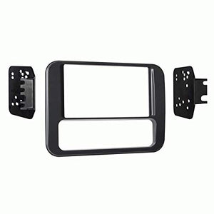 Carxtc Double Din Install Car Stereo Dash Kit for a Aftermarket Radio Fits 1993-2002 Pontiac Firebird, Firebird Trans Am Trim Bezel is Painted Dark Gray