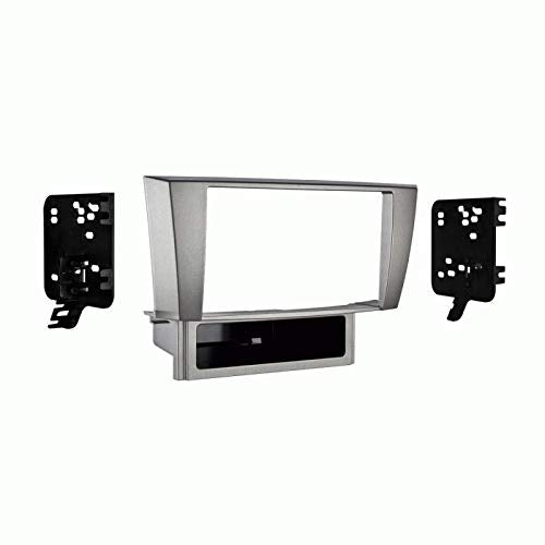 Carxtc Double Din Install Car Stereo Dash Kit for a Aftermarket Radio Fits 2001-2006 Lexus LS 430 Trim Bezel is Painted Gray Non Navigation Replacement