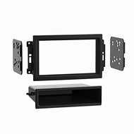 Carxtc Double or Single Din Install Car Stereo Dash Kit for a Aftermarket Radio Fits 2007 Chrysler Aspen Trim Bezel is Black Y