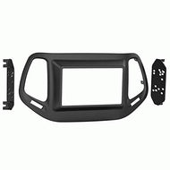 Carxtc Double Din Install Car Stereo Dash Kit for a Aftermarket Radio Fits 2017.5-2018 Jeep Compass Sport Trim Trim Bezel is Painted Scratch-Resistant Matte Black