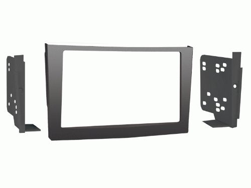 Carxtc Double Din Install Car Stereo Dash Kit for a Aftermarket Radio Fits 2008-2009 Saturn Astra Gray Dash Trim Bezel is Painted to Match Gray