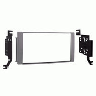 Carxtc Double Din Install Car Stereo Dash Kit for a Aftermarket Radio Fits 2007 Hyundai Santa Fe Trim Bezel is Painted Silver