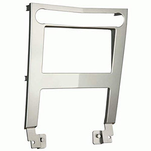 Carxtc Double Din Install Car Stereo Dash Kit for a Aftermarket Radio Fits 2004-2006 Nissan Maxima Trim Bezel is Painted Silver