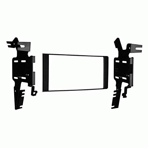 Carxtc Double Din Install Car Stereo Dash Kit for a Aftermarket Radio Fits 2013-2015 Nissan Frontier All Except S Trim with King Cab Trim Bezel is Black TexturedÂ Abs