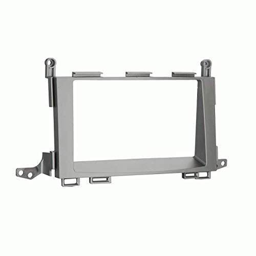 Carxtc Double Din Install Car Stereo Dash Kit for a Aftermarket Radio Fits 2009-2015 Toyota Venza Trim Bezel is Painted Gray