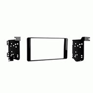 Carxtc Double Din Install Car Stereo Dash Kit for a Aftermarket Radio Fits 2014-2019 Mitsubishi Outlander Trim Bezel is Painted High Gloss Black