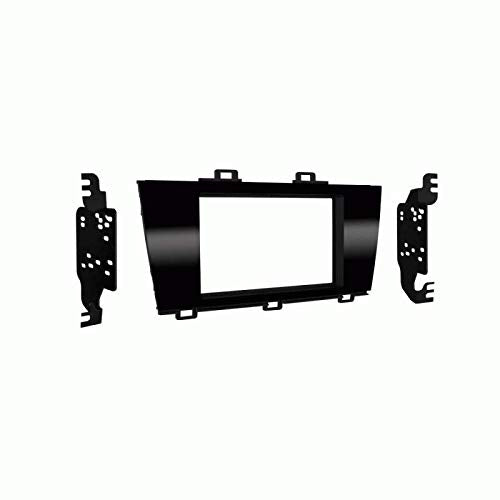 Carxtc Double Din Install Car Stereo Dash Kit for a Aftermarket Radio Fits 2015-2017 Subaru Legacy and Outlook Trim Bezel is Painted High Gloss Black