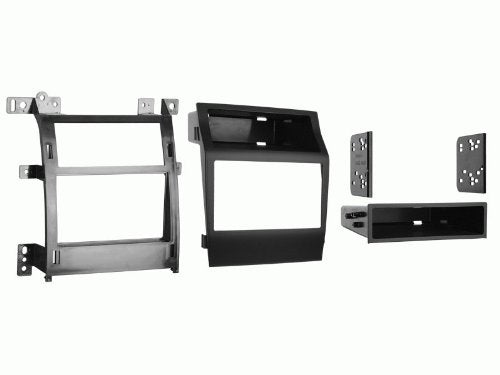 Carxtc Double or Single Din Install Car Stereo Dash Kit for a Aftermarket Radio Fits 2005-2011 Cadillac STS Trim Bezel is Matte Black