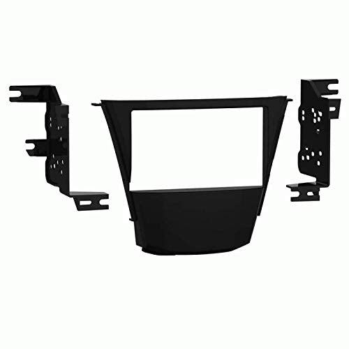 Carxtc Double Din Install Car Stereo Dash Kit for a Aftermarket Radio Fits 2007-2013 Acura MDX Trim Bezel is Painted Matte Black