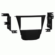 Carxtc Double Din Install Car Stereo Dash Kit for a Aftermarket Radio Fits 2007-2013 Acura MDX Trim Bezel is Painted Matte Black