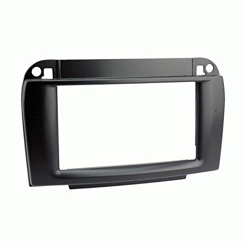 Carxtc Double Din Install Car Stereo Dash Kit for a Aftermarket Radio Fits 2003-2006 Mercedes CL-Class Trim Bezel is Finished in Black