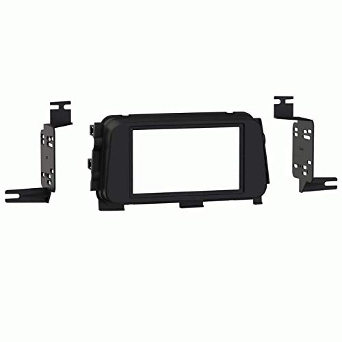 Carxtc Double Din Install Car Stereo Dash Kit for a Aftermarket Radio Fits 2018-2019 Nissan Kicks Trim Bezel is Painted Matte Black