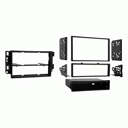Carxtc Double or Single Din Install Car Stereo Dash Kit for a Aftermarket Radio Fits 2009-2011 Chevrolet Aveo, Aveo 5 Trim Bezel is Black