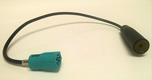 Antenna Adapter That Connects from an aftermarket Antenna or FM Modulator to The OEM Factory Radio from a Volkswagen VW, GTI, 2006, 2007, 2008, 2009, 2010. 2011, 2012, 2013, 2014