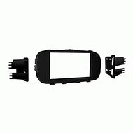 Carxtc Double Din Install Car Stereo Dash Kit for a Aftermarket Radio Fits 2017-2019 Kia Soul W/O Display Radio Trim Bezel is Painted Matte Black Non Navigation Replacement