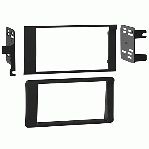 Carxtc Double Din Install Car Stereo Dash Kit for a Aftermarket Radio Fits 2002-2002 Dodge Ram Pickup 2500, 3500 Trim Bezel is Black